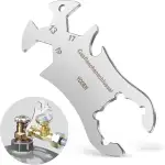 Gasflaschenschlüssel Edelstahl, Multi Funktion Gasflaschen Schlüssel, Gasregler Schlüssel mit int...