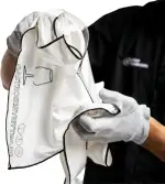 Mikrofaser Poliertuch 50 x 65 cm, 100% fusselfrei, streifenfrei für Gläser und Edelstahl, ideal für die professionelle Gastronomie