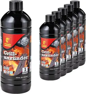 Boomex 6 Liter Flash Grillanzünder Grill-Anzündhilfe Flüssig-Anzünder BBQ Holzkohle Brikett