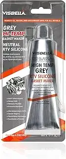 Visbella Hochtemperatur RTV Dichtung Silikon Dichtstoff, Silikondichtmasse, hitzebeständiger Sili...