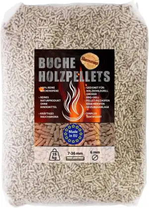 Buche Pellets 15 kg 30 kg Grill Smoker Holz Pizzaofen BBQ Pellet Outdoor Ofen Gr