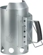 onlyfire Grillkohle Anzündkamin, Anzündkamin Grill, Grillkamin aus Stahl, Grillkohleanzünder für Holzkohle & Briketts, BBQ Runder Kohlekamin für Holzkohlegrills und Barbecues, Höhe 34,5cm, Ø 19cm