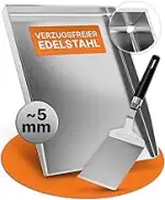 AMZBBQ® Premium Plancha Set - für ENDERS MONROE/COLORADO/CHICAGO/CUBIQ - ca. 5 mm massiver Edelst...