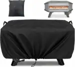Pizzaofen Abdeckung für Cozze 90347 XXL 17" Gas Pizza Ofen,Cozze 17 Abdeckung Staubdicht Wasserdichtes,Pizzaofen Zubehör,420D Oxford-Stoff 17 Zoll abdeckhaube (62x62x28cm)