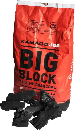 Kamado Joe 9.1kg XL Natürliche wiederverwendbare Stückholzkohle für BBQ, Räucher