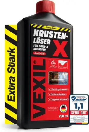 VEXIL Backofenreiniger EXTRA STARK – Doppelter Wirkstoff gegen Eingebranntes – h