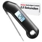 ThermoMaven F1 Turbo Digitales Fleischthermometer –0,5s Sofortanzeige Grillthermometer, ±0,3℃ Gen...