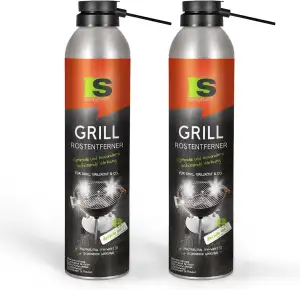 Spraytive 2 x 300ml Grill-Rostentferner – 2in1 Rostlöser-Spray mit Langzeitrosts