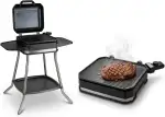 Unold 58585 Barbecue Stand-Tischgrill Jimmy, 2800W, Temperaturen bis zu 300°C, Entnehmbare antiha...