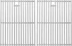 GFTIME Edelstahl Grillrost 43,2 × 33,5 cm, Grillrost Ersatz für Landmann Triton, Enders Boston/Monroe PRO 4, Broil King Baron/Crown, Napoleon LEX 485, 7mm Massive Grillroste 2er Set