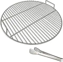 Runde 304 Edelstahl Grillroste mit Grillzange, 44.5 cm Durchmesser, passend für 