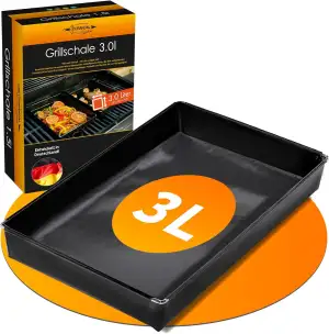 Durandal Grillschale für den Grill und Backofen - Grillmatte für Gasgrill & Holz