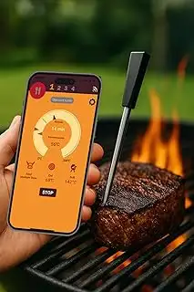 S410 Grill- und Bratenthermometer/Kabellos/App-Konnektivität / 10 Meter Reichwei