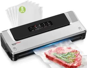 Bonsenkitchen Vakuumiergerät, Vakuumierer Folienschweißgerät für Sous Vide Koche