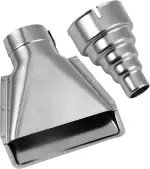 2 Stück Heißluftdüse aus Hitzebeständigem Edelstahl Ersatzdüse für Heißluftpistole Langlebig und Korrosionsbeständig Zubehör für Lötstation und Heißluftgebläse