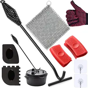 Deckelheber Dutch Oven, 42CM Heber Feuertopf Deckelheber, Haken Dutch, Ringreini