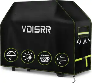 Grillabdeckung Wetterfest, 600D Oxford Heavy Duty Abdeckhaube 165x71x122cm für Weber Genesis 400 Series, Grill Abdeckung Grillhaube mit Lüftungsfenste Schutz Grill vor Rost und Schimmel