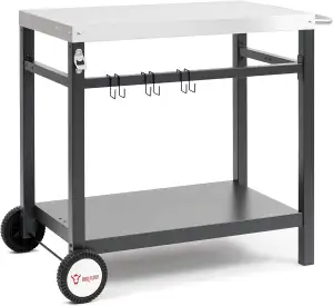 BBQ-Toro Grillwagen 85 x 50 x 81 cm | Metall Grilltisch mit großer Arbeitsfläche