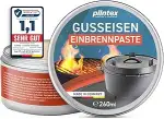 PLINTEX® Einbrennpaste 260ml mit Traubenkern-Öl für Dutch-Oven, Grillrost, Gusseisen Pflege, Zube...