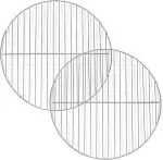 Amazon Basics Grillrost, ca. 37.4 cm, 2 Stück, silberfarben