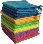 Vileda Mikrofaser Allzwecktücher Colors, Reinigungstücher zur trockenen und feuchten Anwendung, 100% Mikrofaser-Material, 30 x 30 cm, Mehrfarbig, Maxi-Pack, 14er-Pack