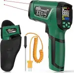 Infrarot-Thermometer, SQECH Temperaturmessgerät -40℃～1200℃(-40℉～2192℉), 50:1 Hochtemperatur Thermome