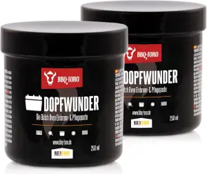 BBQ-Toro DOPFWUNDER - Die Dutch Oven Einbrenn- & Pflegepaste | 2X 250 ml | Paste
