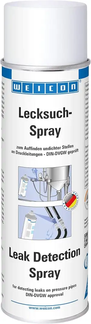 WEICON Lecksuch-Spray 400 ml, Leckfinder, Lecksucher, Auffinden von Undichtigkei