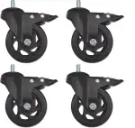 Grillrost.com Das Original Premium Ersatz-Rollen mit Schraubgewinde - passend für Burnhard, Char ...