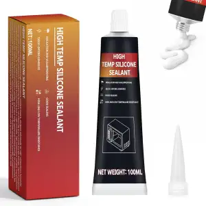 100ml Weiß Hitzebeständiger Kleber, Hochtemperaturkleber Reparatur von Rissen, K