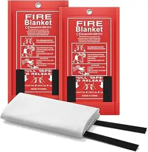 FLASLD Löschdecke Küche Feuerlöschdecke, Fiberglas-Feuerdecken, Notfall für Mens