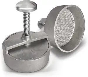 Adelmann XL Profi-Burgerpresse, Hamburgerpresse, Durchmesser 125 mm, Patty-Auswe