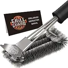 BBQ Grill Reinigungsbürste & Schaber - Grilldrahtbürste für Grill - 34cm Edelstahl Grillrostreini...
