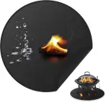 Unterlagen für Feuerschalen, Feuerfeste Unterlage, Feuerstellenmatte, Runde unter Grill Decke für...
