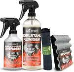 bio-chem Grillreiniger Set 4-teilig – Grillreiniger Gasgrill & Edelstahlreiniger mit Rauchharzent...