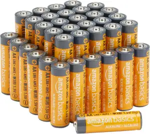 Amazon Basics AA-Alkali-Hochleistungsbatterien, 1,5 V, 10 Jahre lagerfähig, 36 S