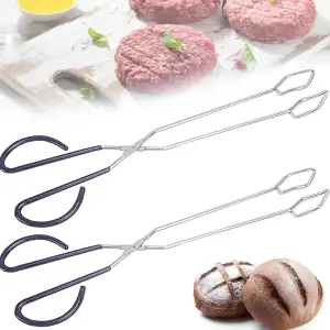 CINY 2 Stk. Grillzange, Extra Lange Scherenzange, Edelstahl Scherenzange, Kochen