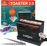 Smoke2u Toaster 2.0 | 800W Elektrischer Kohleanzünder Kohle Grill Kohlen Ofen mit Dreiseitiges-Hitzesystem, inkl. Gitterschutz, Zange, Hygienemundstücke, 6 min fertig