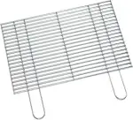 FLAMMBURO | Grillrost eckig 60 x 40 cm | Verchromter Stahl mit 4,8 mm Stabstärke | Stabiler Grill...