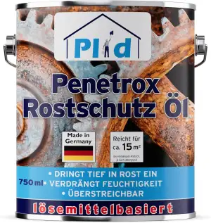Plid® Penetrox Rostschutz Öl [750ML] Schützt Metallteile vor Korrosion im Innen-
