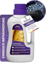 Alpenwert Imprägnierwaschmittel 500ml [MADE IN GERMANY] für Outdoor Bekleidung, Funktionskleidung, Skibekleidung, Gore-tex uvm. Imprägnier Waschmittel, Einwaschimprägnierung