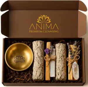 Anima Premium Räucherset – Weißer Salbei Räuchern, Palo Santo Räucherholz, Bergk