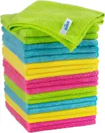 MR.SIGA Mikrofaser Reinigungstücher Lappen Putztücher Fenster Tuch Mikrofasertücher Geschirrtücher, 20 Stücke, 32 x 32 cm