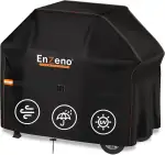 Enzeno Grillabdeckung Wetterfest,Gasgrill Grillabdeckung Regendicht BBQ Grill Schutzhülle Staubdicht Grill Abdeckplane für Weber,Brinkmann,Char Broil(145x61x122cm)