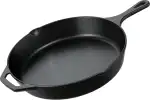 KICHLY Vorgewürzt Gusseisen Skillet 12 Zoll, Safe Grill Kochgeschirr für den Innen- und Außenbereich, Chef's Pan, Cast Iron Pan