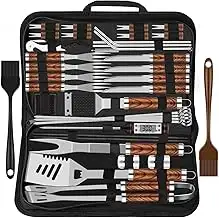 38 Stücke BBQ Grillbesteck Set Edelstahl Grillzubehör für Männer Geschenk Geburt