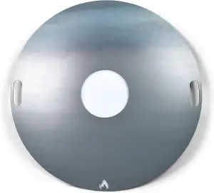 Grillrost.com Das Original Feuerplatte 80cm - Massive 5mm Grillplatte für die Fe