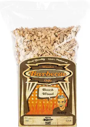 Axtschlag Räucherchips Buche, 1000 Gramm sortenreine Räucherspäne für besondere 