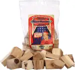 Axtschlag Räucherklötze Hickory, 1500 g XXL Packung sortenreine faustgroße Wood Chunks zum Smoken und Räuchern über längere Zeit, für alle Grills geeignet