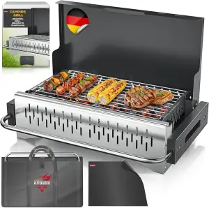 KESSER® Klappgrill tragbarer Camping Grill | Holzkohlegrill aus pulverbeschichte